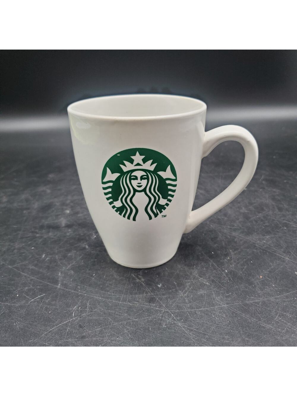Starbucks 2011 White Siren Logo Coffee Mug 16 oz Ceramic Cup